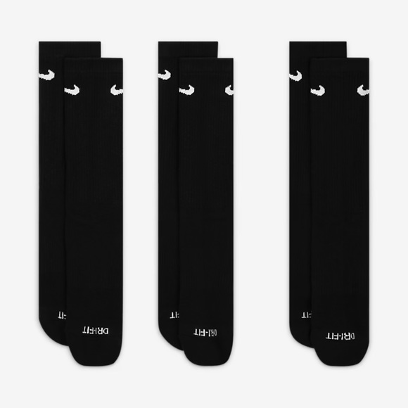 Nike Training Crew Socks (3 Pairs) Nike Everyday Cushioned - Picture 10 of 12